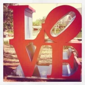 Love Sculpture in City Park, New Orleans