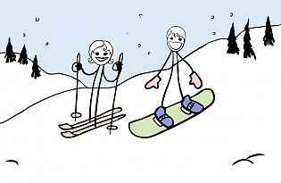 You Ski / I Board