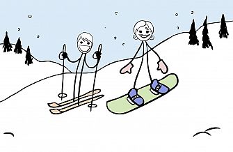 I Ski / You Board
